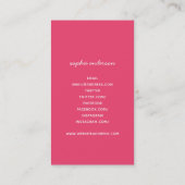 Bewerkbare kleuren brengen thuis vlekken met liefd visitekaartje (Achterkant)