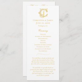 BEWERKBARE KLEUREN CJ Monogram JC Monogram Program Programmakaart