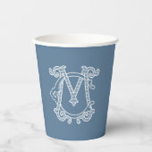 BEWERKBARE KLEUREN CM Monogram MC Monogram Cups Papieren Bekers (Voorkant)