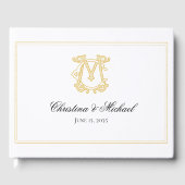 BEWERKBARE KLEUREN CM Monogram MC Monogram Gastboe Gastenboek (Voorkant)