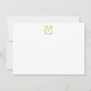BEWERKBARE KLEUREN CM Monogram MC Notecards Notitiekaartje