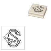 BEWERKBARE KLEUREN CS Monogram SC Monogram Inktste Rubberstempel (Gestempeld)