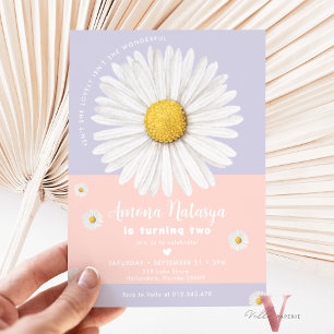 Bewerkbare kleuren ELKE LEEFTIJD Daisy Summer Birt Kaart