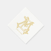 BEWERKBARE KLEUREN EM Monogram ME Monogram Servett Servet (Hoek)