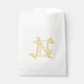 BEWERKBARE KLEUREN EN Monogram NE Logo Gift Bag Bedankzakje (Voorkant)