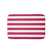 Bewerkbare kleuren en witte strepen badmat (Voorkant)