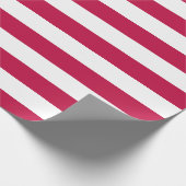 Bewerkbare kleuren en witte strepen cadeaupapier (Hoek)