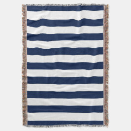 Bewerkbare kleuren en witte strepen deken