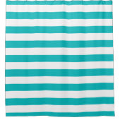 Bewerkbare kleuren en witte strepen douchegordijn (Voorkant)