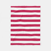 Bewerkbare kleuren en witte strepen fleece deken (Voorkant)