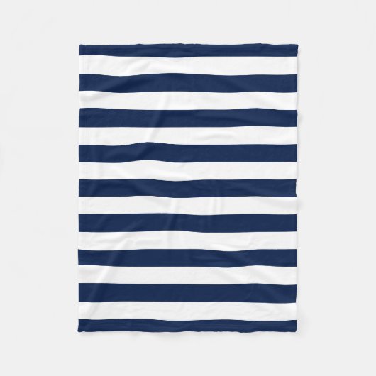 Bewerkbare kleuren en witte strepen fleece deken (Voorkant)