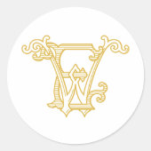 BEWERKBARE KLEUREN EW Monogram WE Monogram Sticker (Voorkant)