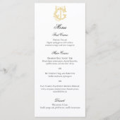 BEWERKBARE KLEUREN GJ Monogram JG Monogram Menu (Voorkant)