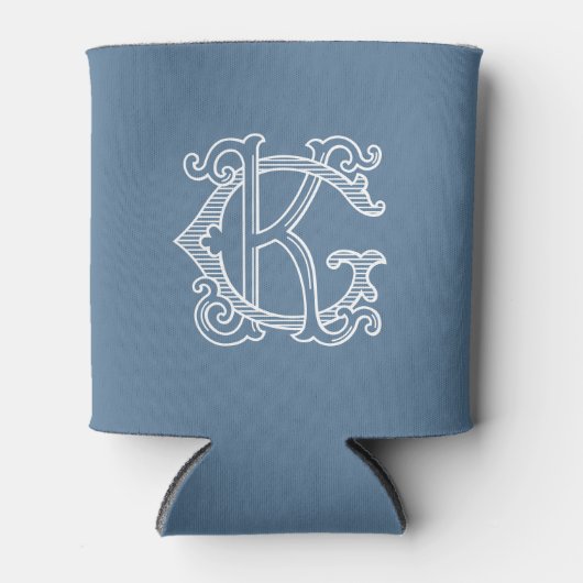 BEWERKBARE KLEUREN GK Monogram KG Monogram Gezelli Blikjeskoeler (Voorkant)