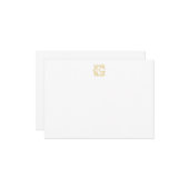 BEWERKBARE KLEUREN GK Monogram KG Monogram Notecar Notitiekaartje (Voorkant / Achterkant in situ)
