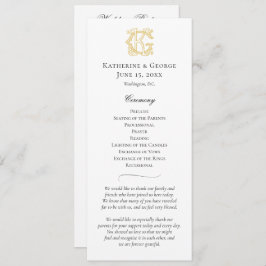 BEWERKBARE KLEUREN GK Monogram KG Monogram Program Programmakaart