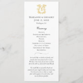 BEWERKBARE KLEUREN GM Monogram MG Monogram Program Programmakaart (Voorkant)