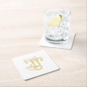 BEWERKBARE KLEUREN JJ Monogram JJ Logo Onderzetter (Insitu)