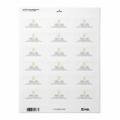 BEWERKBARE KLEUREN JM Monogram MJ monogram Labels (Full Sheet)