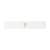 BEWERKBARE KLEUREN JT Monogram TJ Monogram Belly B Uitnodigingen Wikkel (Vlak)