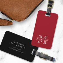 Bewerkbare kleuren Klassieke rand Naam Monogram