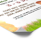 Bewerkbare kleuren leuke run flyer poster (Hoek)