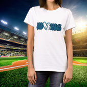 Bewerkbare kleuren Mama Love Baseball Matching Min T-shirt