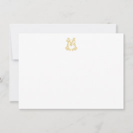 BEWERKBARE KLEUREN MB Monogram BM Monogram Notecar Notitiekaartje