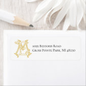 BEWERKBARE KLEUREN ME Monogram EM Monogram Label (Insitu)