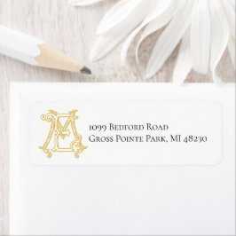 BEWERKBARE KLEUREN ME Monogram EM Monogram Label