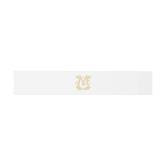 BEWERKBARE KLEUREN MG Monogram GM Monogram Belly B Uitnodigingen Wikkel (Vlak)