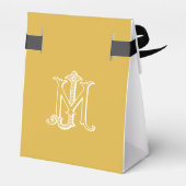 BEWERKBARE KLEUREN MJ Monogram JM Monogram Doos Bedankdoosjes (Achterkant)