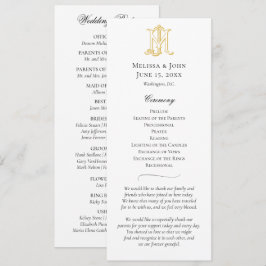 BEWERKBARE KLEUREN MJ Monogram JM Monogram Program Programmakaart