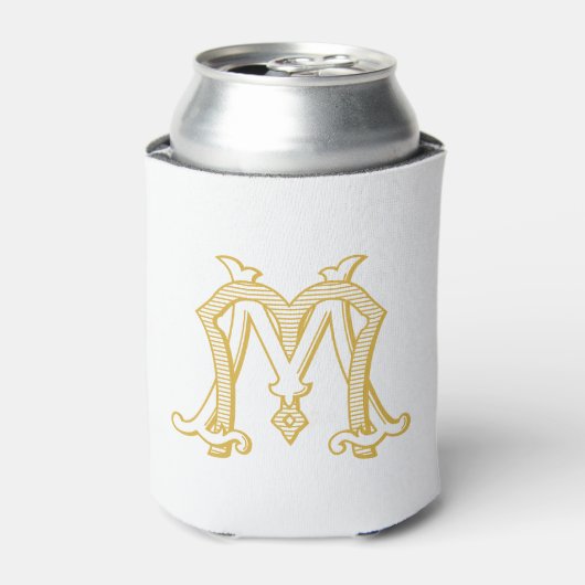 BEWERKBARE KLEUREN MM Monogram MM Crest Cosy Blikjeskoeler (Blikje Voorkant)