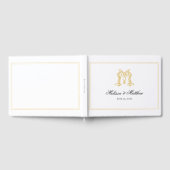 BEWERKBARE KLEUREN MM Monogram MM Crest Guest Book Gastenboek (Volledig)
