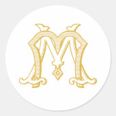 BEWERKBARE KLEUREN MM Monogram MM Logo Sticker (Voorkant)