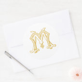 BEWERKBARE KLEUREN MM Monogram MM Logo Sticker (Envelop)