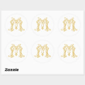 BEWERKBARE KLEUREN MM Monogram MM Logo Sticker (Vel)