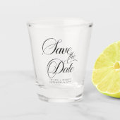 Bewerkbare Kleuren Modern Minimalistisch Bewaar de Shot Glas (Voorkant)