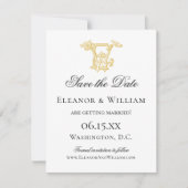 BEWERKBARE KLEUREN NIEUW Monogram WE Monogram Uitn Save The Date (Voorkant)