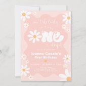 Bewerkbare kleuren ONEderful Daisy Summer Birthday Kaart (Voorkant)