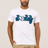 Bewerkbare Kleuren Papa Liefde Baseball Matching T-shirt (Voorkant)