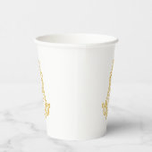 BEWERKBARE KLEUREN SA Monogram ALS Monogram Cups Papieren Bekers (Rechts)