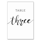 Bewerkbare kleuren Schattige hart script drie brui Kaart (Voorkant)