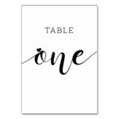 Bewerkbare Kleuren Schattige Hartschrift Één Huwel Kaart (Achterkant)