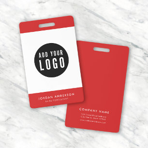 Bewerkbare kleuren Voeg uw logo toe Eenvoudige per Badge