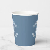 BEWERKBARE KLEUREN WM Monogram MW Monogram Cups Papieren Bekers (Rechts)