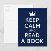 Bewerkbare kleurenbladwijzer kalm houden en een bo briefkaart (Voorkant / Achterkant)