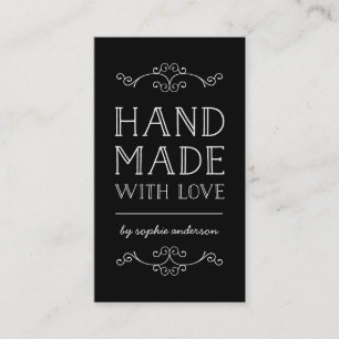 Bewerkbare kleurenkleuren die met liefde worden ve visitekaartje