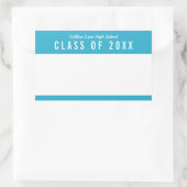 Bewerkbare Kleurenschool Klasse Reunion Naam Rechthoekige Sticker (Tas)